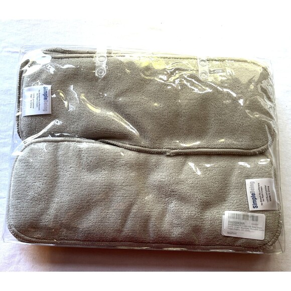 Simple Being Diaper Inserts 10 Pack – Microfiber 5.5"x10"  Cloth Liners Gray - Picture 3 of 4